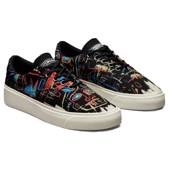Converse Shoes - Limited Edition Converse X Basquiat Skid Grip Low Top Sneakers